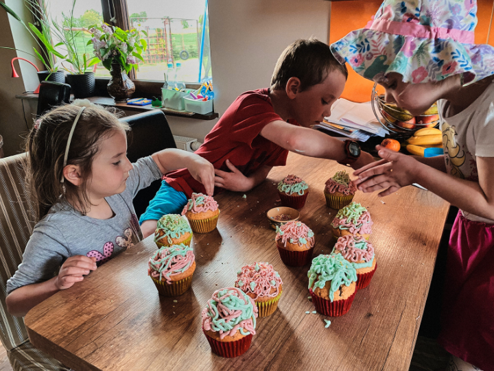 cupcake and cookie decorating