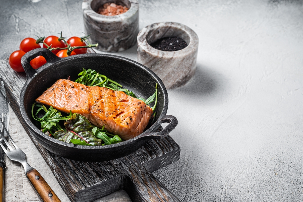 grill steak seafood