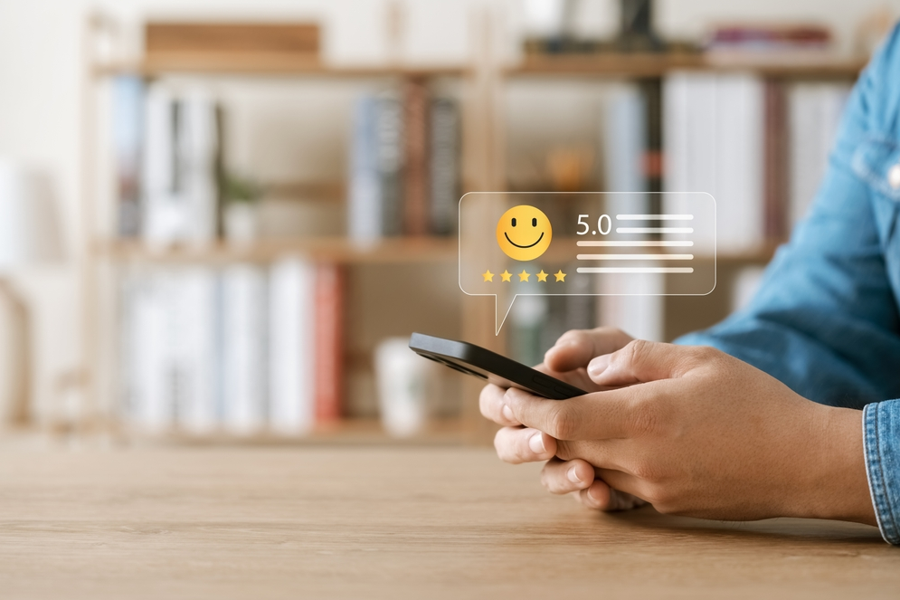 positive online reviews and ratings