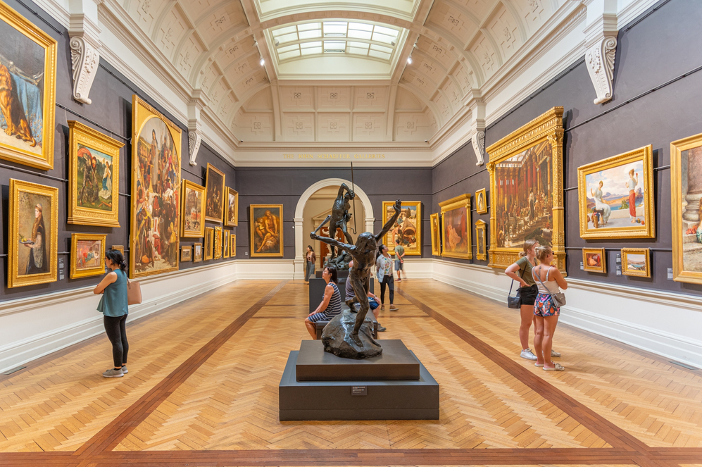 art galleries