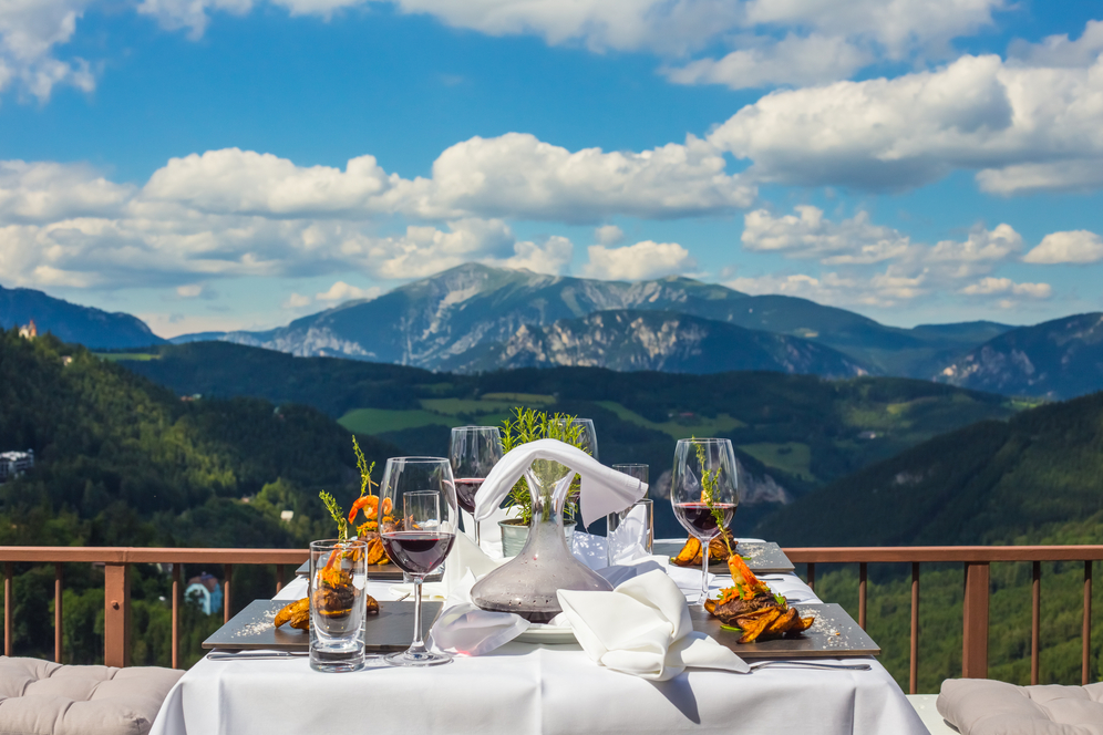 the perfect combination of scenic views and delicious dining
