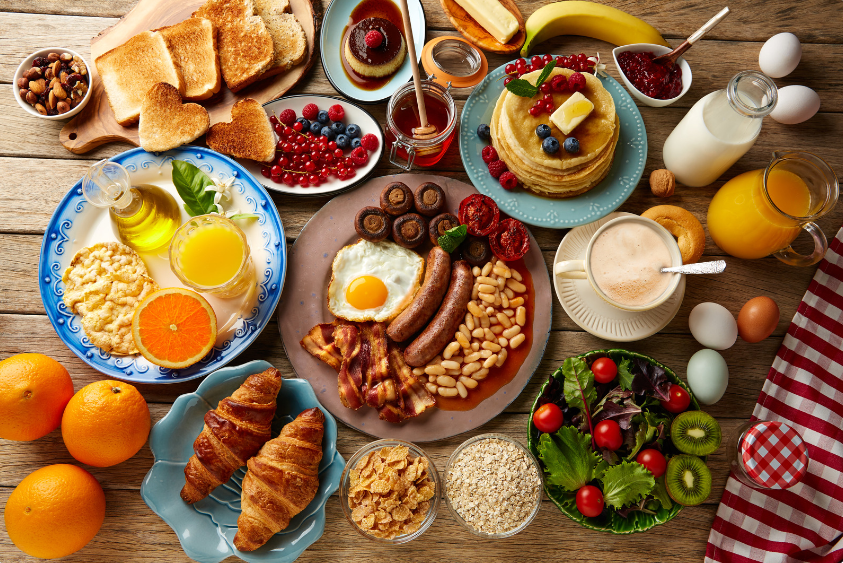impressive breakfast buffet