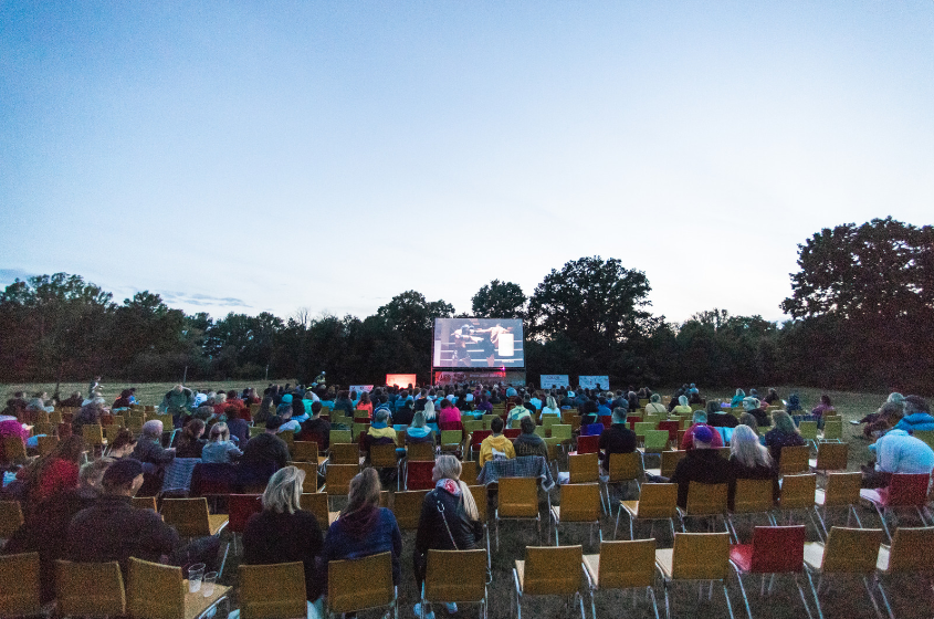 outdoor cinema at the australian national maritime museum
