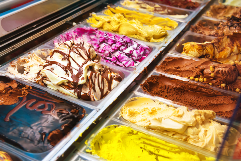gelato and ice cream parlours