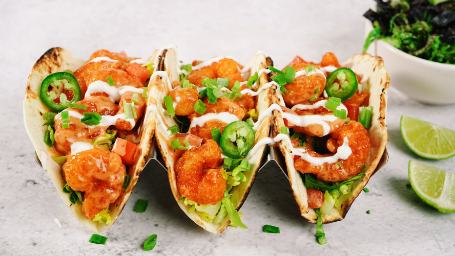 pink salts spicy tuna tacos